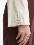 Рубашка с широкими манжетами и отделкой Bruuns Bazaar, нейтральный - фото 4