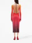 Платье Sunset с эффектом градиента Courrèges, оранжевый - фото 4