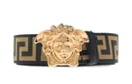 VERSACE Ремень с логотипом Медузы, Black - фото 4