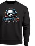 Neverless Свитшот 'Panda DJ' в черном цвете - фото 6