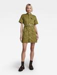 Короткое платье G-Star, хаки - фото