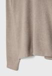 Топ Stradivarius BASIC ROUND NECK, Light Brown - фото 7