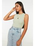 Топ trendyol, светло-зеленый - фото 4