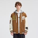 Бейсбольная куртка унисекс Crayon Shinchan, цвет Black [with hat] - фото 62