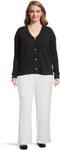 Свитер Mod-o-doc Women's Long Sleeve Button Front Waffle Cardigan, Black - фото 5