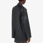 Кожаный пиджак свободного кроя Katrina Whistles, черный - фото 4