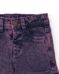 Фиолетовые джинсовые карго-штаны для девочки Tuc tuc - фото 2