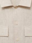Рубашка Umbria Linen Regular Fit Mango, Natural Beige - фото 8