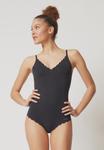 Боди со съемными подушечками, фестончатый край, для женщин SKINY, черный - фото 2