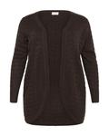 Вязаный кардиган KAFFE CURVE KCemana, темно-коричневый - фото