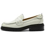 Лоферы женские белые Clarks - фото