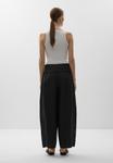 Брюки LINEN FOLDOVER WAIST OYSHO, черный - фото 4