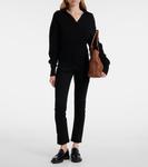 Мари прямые джинсы средней посадки AG Jeans, Saturated Black - фото 2