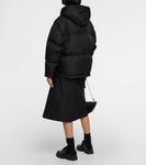 Пуховик из ре-нейлонового габардина Prada, Nero - фото 3