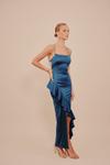 Платье WAL G. WEDDING GRACE RUFFLE MAXI, Teal Blue/Blue-Grey - фото 2