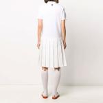 RWB stripe Polo Dress THOM BROWNE, белый - фото 5