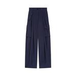 Брюки Dries Van Noten Viscose Cargo Pants, синий - фото