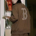 Бостон Ред Сокс Свитшот Унисекс Коричневый MLB - фото 5