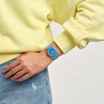SWATCH Unisex 34mm Blue Watch SO28S101 - фото 3