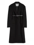 Двубортное пальто JIL SANDER, черный - фото