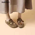 Закрытые тапочки для женщин XMISTUO, желтый - фото 8