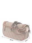 Сумка через плечо GUESS DEA FLAP SHOULDER BAG, Chestnut brown/Light brown - фото 4