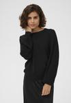 Джемпер Kaffe KAREGINA PLEAT LS PULLOVER GLITTER, Black Deep/Mottled Black - фото