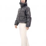 Куртка пуховая женская серая Converse - фото 5