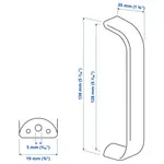 Ручка, цвет металла, 138 мм KALERUM IKEA - фото 6