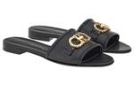 Шлепанцы женские Ferragamo Gancini, черный - фото 3