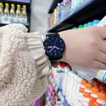 Disney Часы Starry Sky Quartz Movement Leather Strap Watch Unisex Black Dial - фото 5