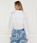 Рубашка женская Hugo хлопковая укороченная, белый - фото 3