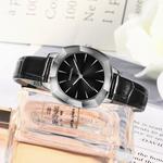 KANGOL Часы Quartz Movement Genuine Leather Strap Watch Women's Watch Green Dial, Emerald - фото 9