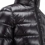 Пуховик черный детский Moncler - фото 6