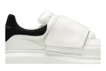 Кроссовки Alexander McQueen Oversized Grip-Strap Sneaker Kids, White Black - фото 2
