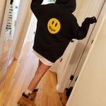 Толстовка унисекс черная Drew House, черный - фото 4