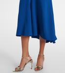Платье миди из креп-сатина Victoria Beckham, Sapphire Blue - фото 5