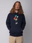 Толстовка wat? Apparel Sweatshirt Balloon Spaceman, темно-синий - фото