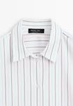 Блуза Massimo Dutti LOOSE-FITTING STRIPED, White - фото 9