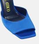 Атласные мюли Kaia с декором The Attico, синий - фото 6