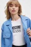Куртка из смесовой шерсти Moschino Jeans, синий - фото 7