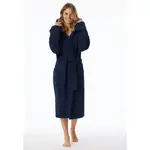 Женский халат Essentials с уютным капюшоном Schiesser, 815-navy - фото 7