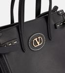 Сумка-тоут Antibes Small из кожи Valentino Garavani, черный - фото 6