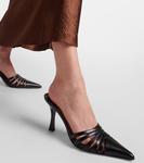 Кожаные мюли Nadia 85 с вырезом Paris Texas, черный - фото 7