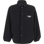 FENDI Куртка черная детская - фото