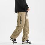 Повседневные брюки унисекс DANGERTIGER, Светлый хаки [Обычная посадка] - фото 6