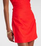 Льняное мини-платье Tamara SIR, красный - фото 5