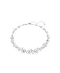 Колье Constella с родиевым покрытием Swarovski, Silver, Clear - фото