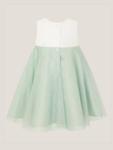 Платье Baby Duchess без рукавов из тюля с бисером Monsoon, Sage - фото 3