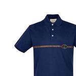 Мужская рубашка поло Gucci, синий - фото 6